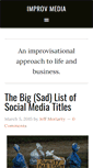Mobile Screenshot of improvmedia.com